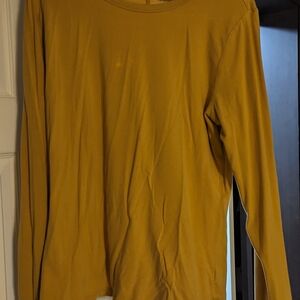 a.n.a Mustard Long Sleeve Tee